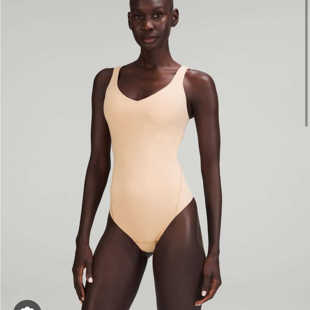 Lululemon Align Bodysuit Women's Size 2  Cream Tan